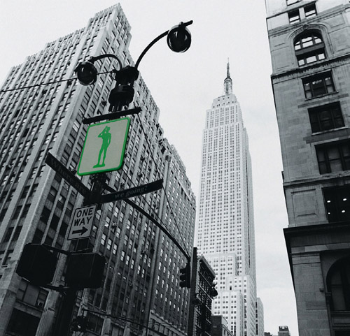'Where are we going? NYC', (ed.3), 2009, C-print on canvas, 160 x 124,5 cm. 